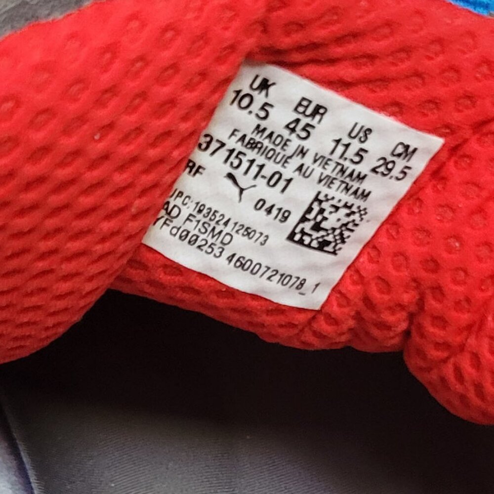 Puma Rs x Retro Red Steel Gray Indigo Sneakers Running Shoes 371511-01 Size 11.5 - Picture 9 of 11